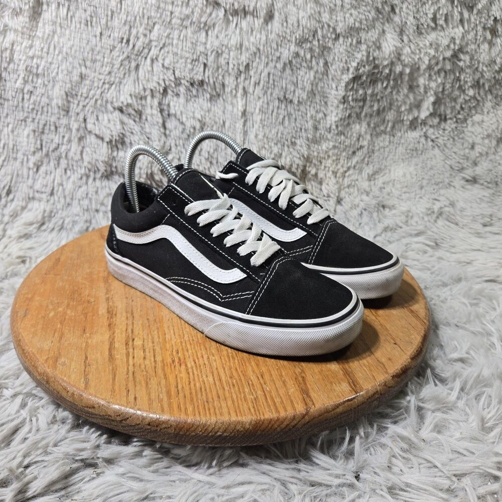 Retro Vans Old Skool Sk8 Low Women's Size 7.5 Mens 5.5 Skate Shoes Black Lace Up